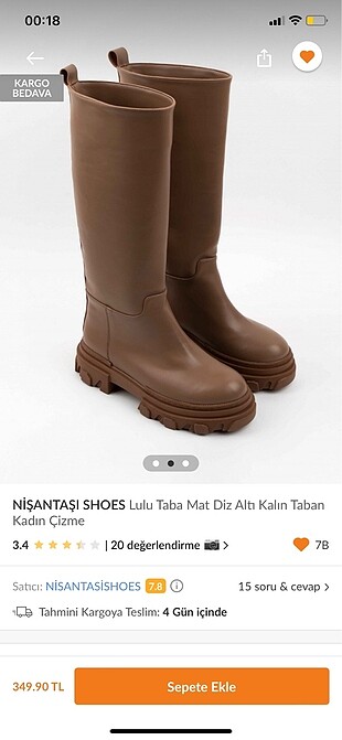 Nişantaşı shoes taba çizme