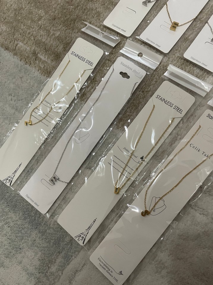 Çelik Harf Kolyeler - Görsel 3