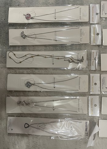 Gümüş Çelik Kolyeler - Görsel 3