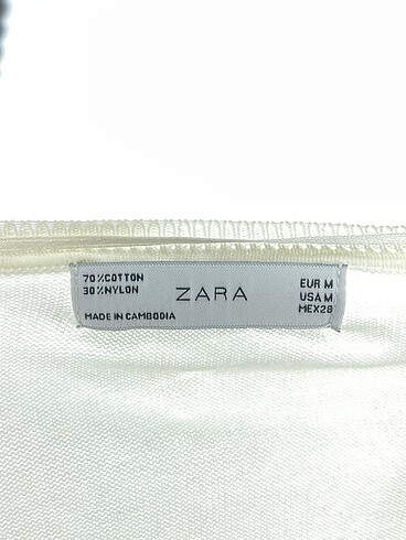 m Beden beyaz Renk Zara Hırka %70 İndirimli.