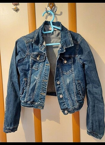 xs Beden lacivert Renk Kadın denim kot ceket