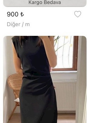 Siyah V Yakalı Uzun Kadın Elbise - Görsel 3