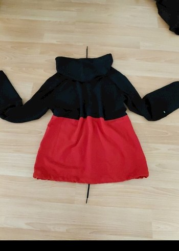 Koyu Kırmızı Kapüşonlu Kadın Sweatshirt - Görsel 2