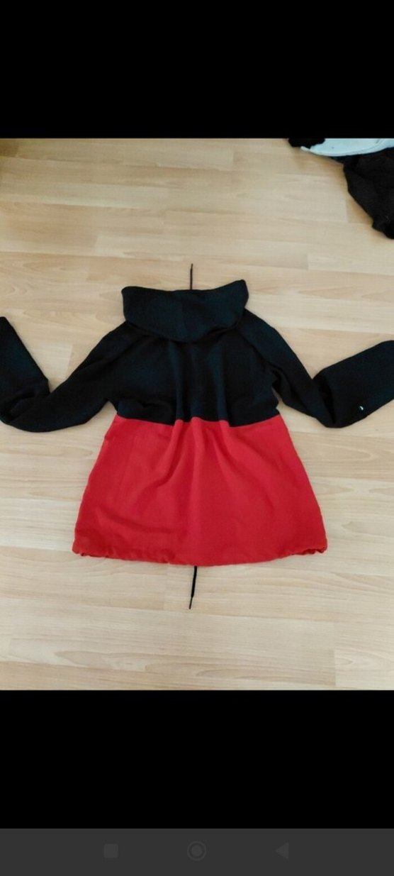 Koyu Kırmızı Kapüşonlu Kadın Sweatshirt - Görsel 2