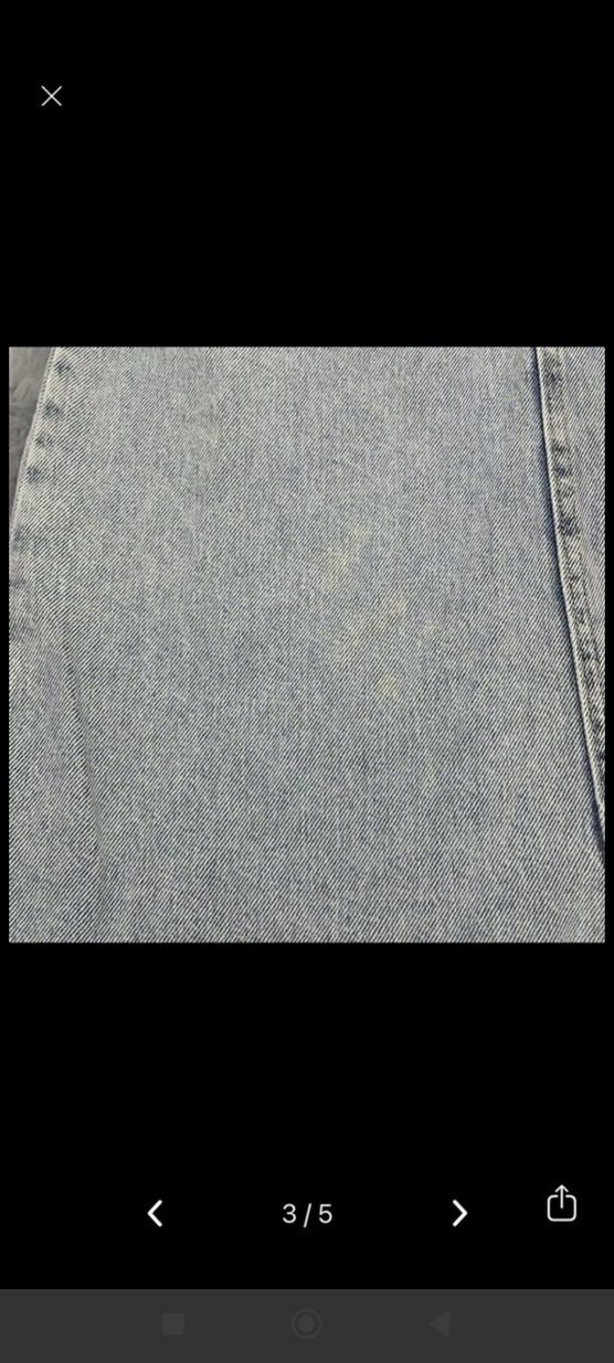 Kemerli Uzun Kollu Gri Denim Elbise - Görsel 3