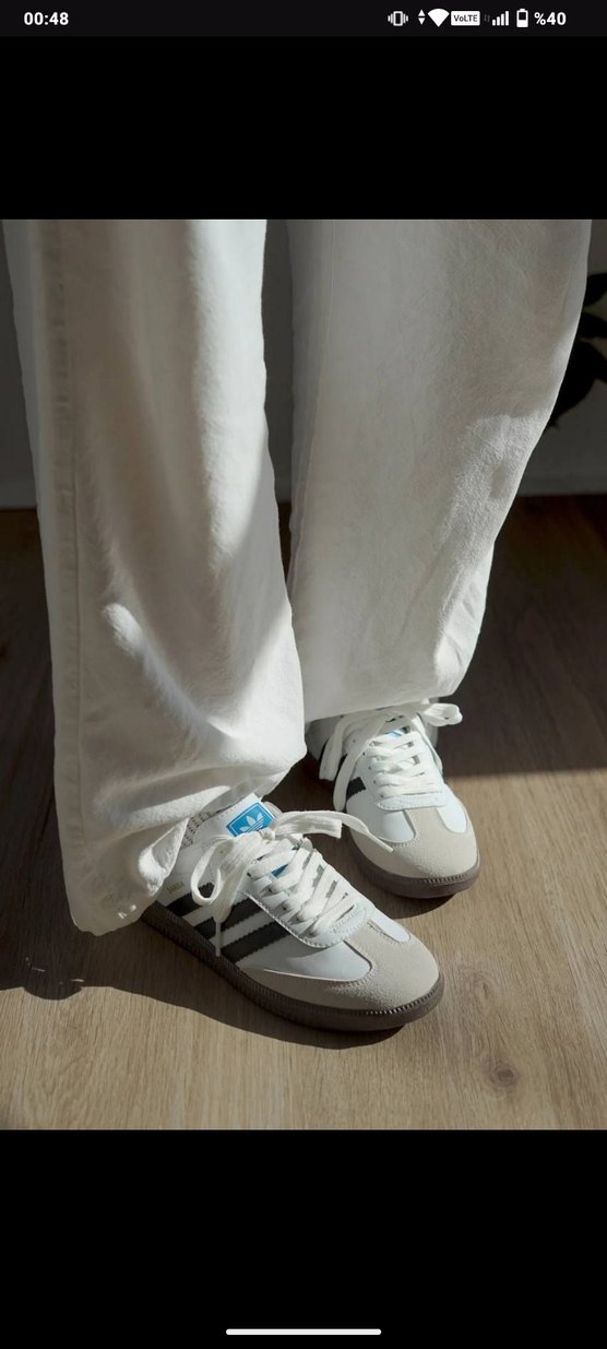 Adidas Beyaz Siyah Spor Ayakkabı - Görsel 3