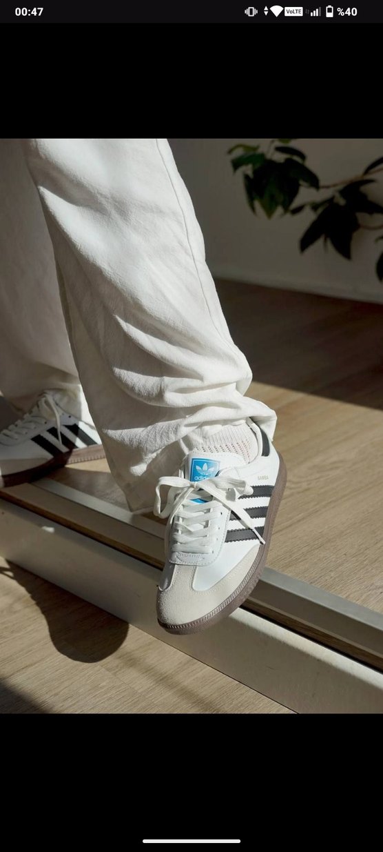 Adidas Beyaz Siyah Spor Ayakkabı - Görsel 2