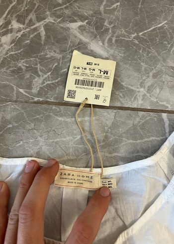 Kadın plaj Keten Kısa Kollu elbise - Görsel 5