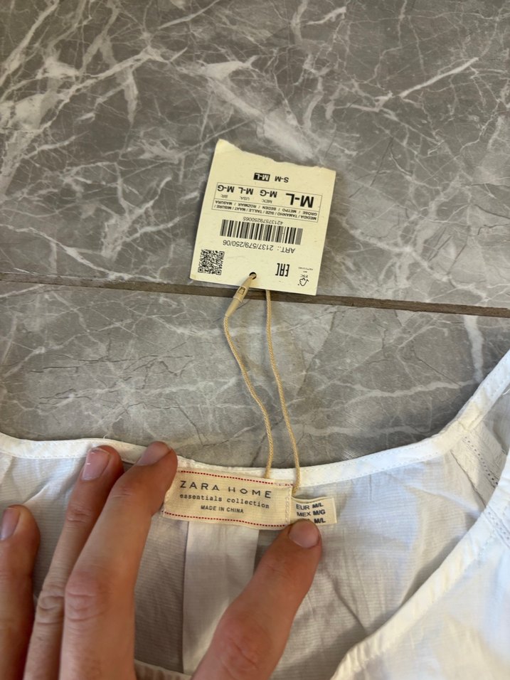 Kadın plaj Keten Kısa Kollu elbise - Görsel 5