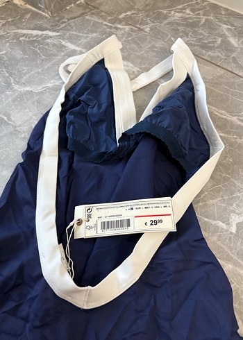 Lacivert Drapeli Kadın Mayo - Görsel 3