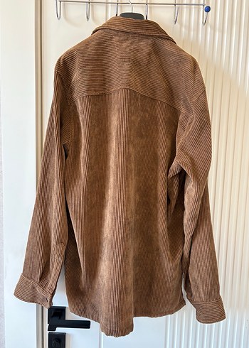 Düğmeli Kahverengi Erkek Süet Gömlek - Görsel 5