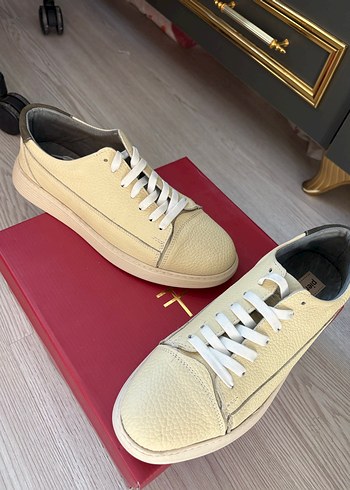 Yılan Desenli Beyaz Erkek Sneakers - Görsel 6