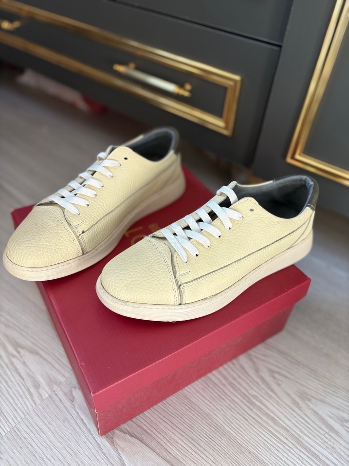 Yılan Desenli Beyaz Erkek Sneakers - Görsel 2