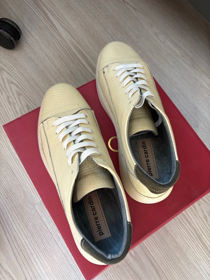 Yılan Desenli Beyaz Erkek Sneakers - Görsel 3