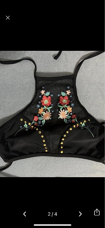 Topshop Yarı transperant bikini