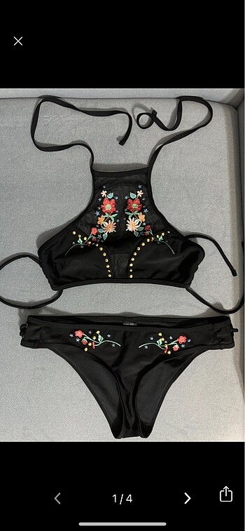 Yarı transperant bikini