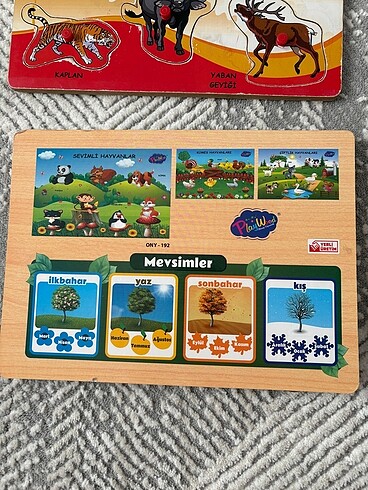Beden Renk Play Wood Ahşap Çocuk Puzzle
