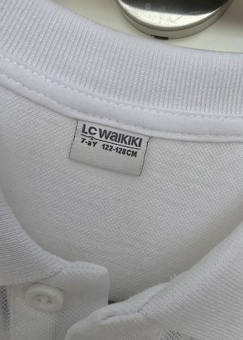 LC Waikiki Beyaz Çizgili Erkek Polo Yaka Tişört