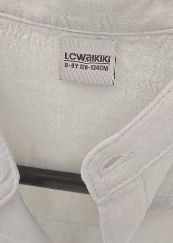 LC Waikiki Beyaz Kısa Kollu Erkek Keten Gömlek