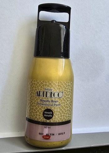 Artdeco Metalik Boyutlu Boya 60 ml Altın