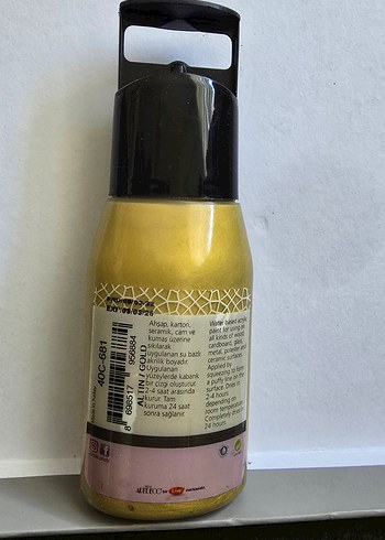 Artdeco Metalik Boyutlu Boya 60 ml Altın