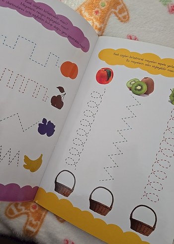 Meyveler Çizgi Etkinlik Kitabı 4+ Yaş - Görsel 3