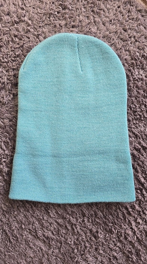 Kadın Açık Mavi Örgü Bere - Görsel 2