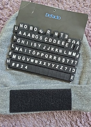 Kadın Gri Örgü Polar Bere - Görsel 2