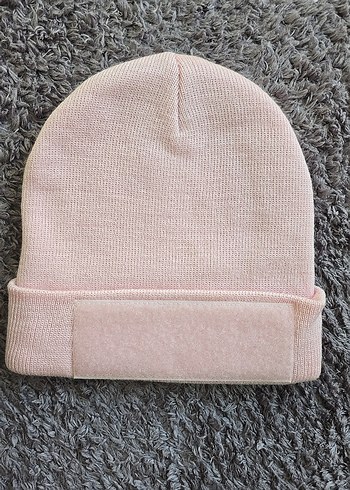 Pembe Örgü Kadın Bere - Yazılabilir - Görsel 3