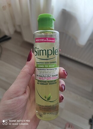 Simple makyaj temizleme yağı ve peeling