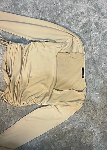 yanları büzgülü bluz - Görsel 2