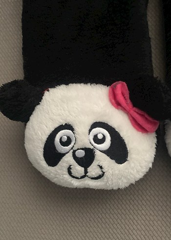 Kızlar için Sıcak Örgü Panda Terlik - Görsel 3