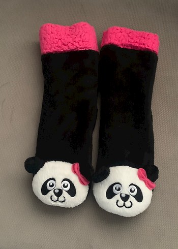 Kızlar için Sıcak Örgü Panda Terlik - Görsel 2