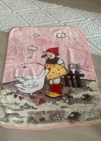 Pembe Baskılı Çocuk Battaniyesi - Görsel 3