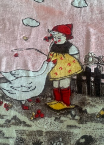 Pembe Baskılı Çocuk Battaniyesi - Görsel 2