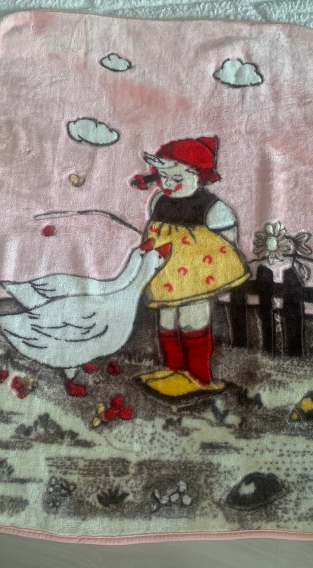 Pembe Baskılı Çocuk Battaniyesi - Görsel 2