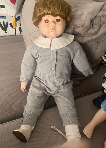 Erkek büyük boy  porselen bebek - Görsel 3