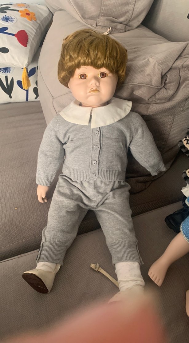 Erkek büyük boy  porselen bebek - Görsel 3