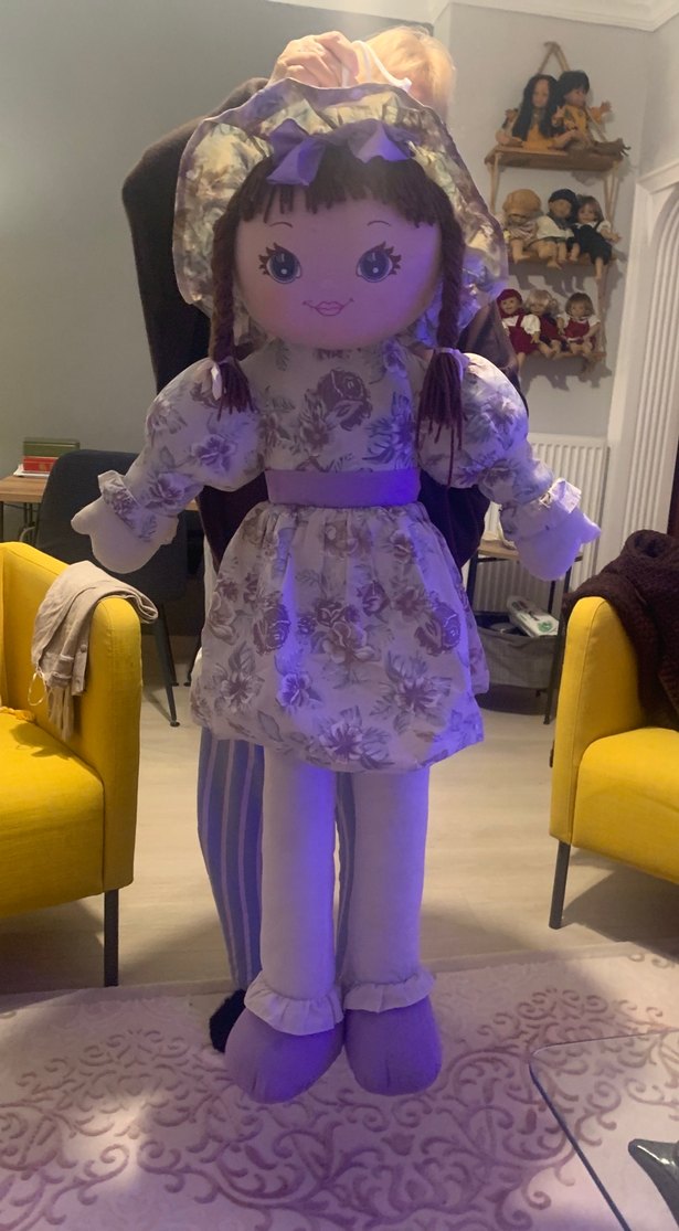 Lila Tonlarında Pastel Bebek - Görsel 3