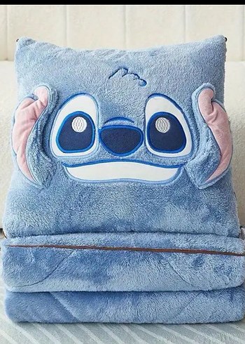 Gri Peluş Oyuncak Yastık battaniye - Görsel 2