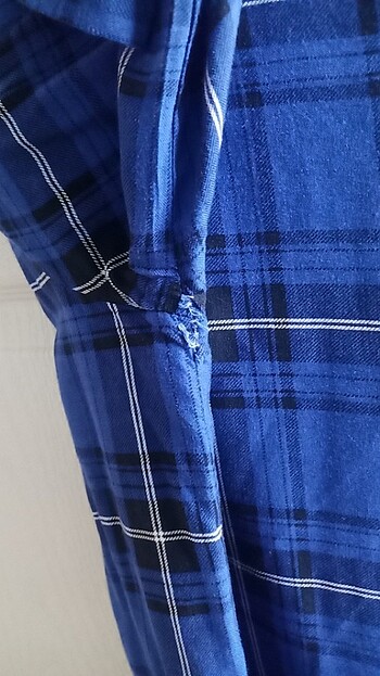 Ekose gömlek tunik  - Görsel 6