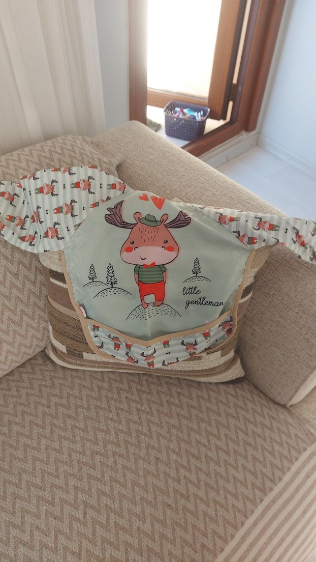 Unisex bebek mama önlüğü  - Görsel 2