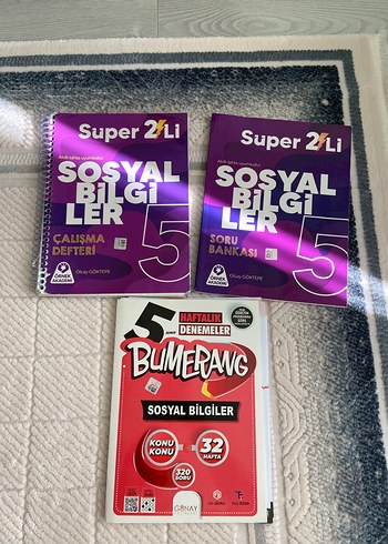 5. Sınıf Sosyal Bilgiler Çalışma Kitapları Seti