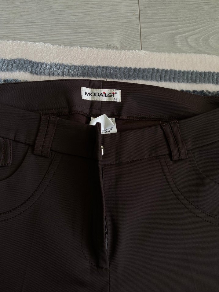 Modailgi acı kahve Pantolon - Görsel 3