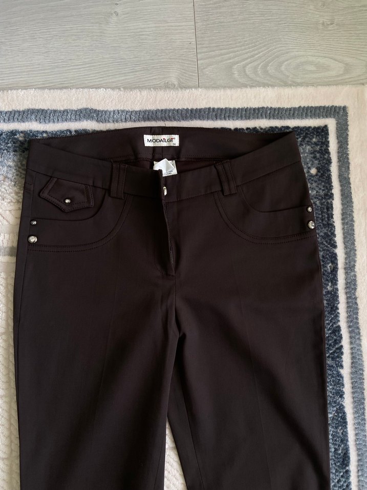 Modailgi acı kahve Pantolon - Görsel 2
