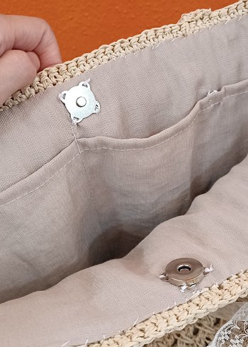 Beden camel Renk el örgüsü hasır çanta