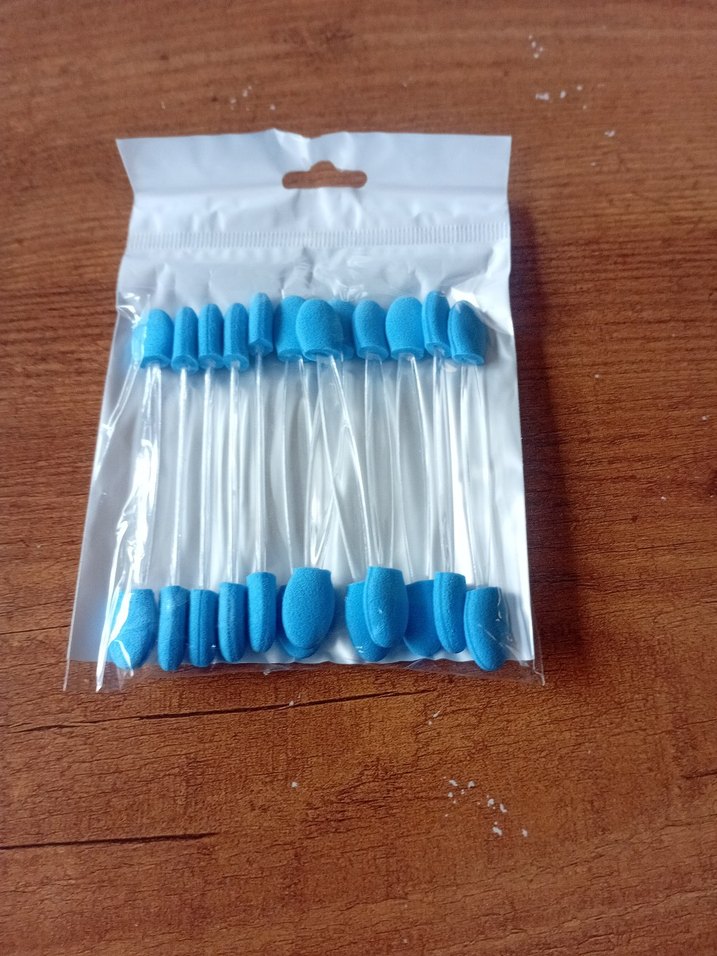 Mavi Köpük Makyaj Fırçası Seti - Görsel 2