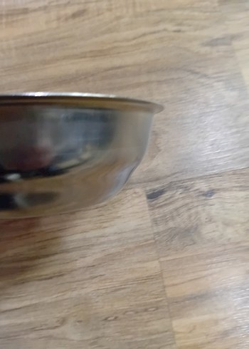 Bej Renkli Parlak Metal Kase - Görsel 2