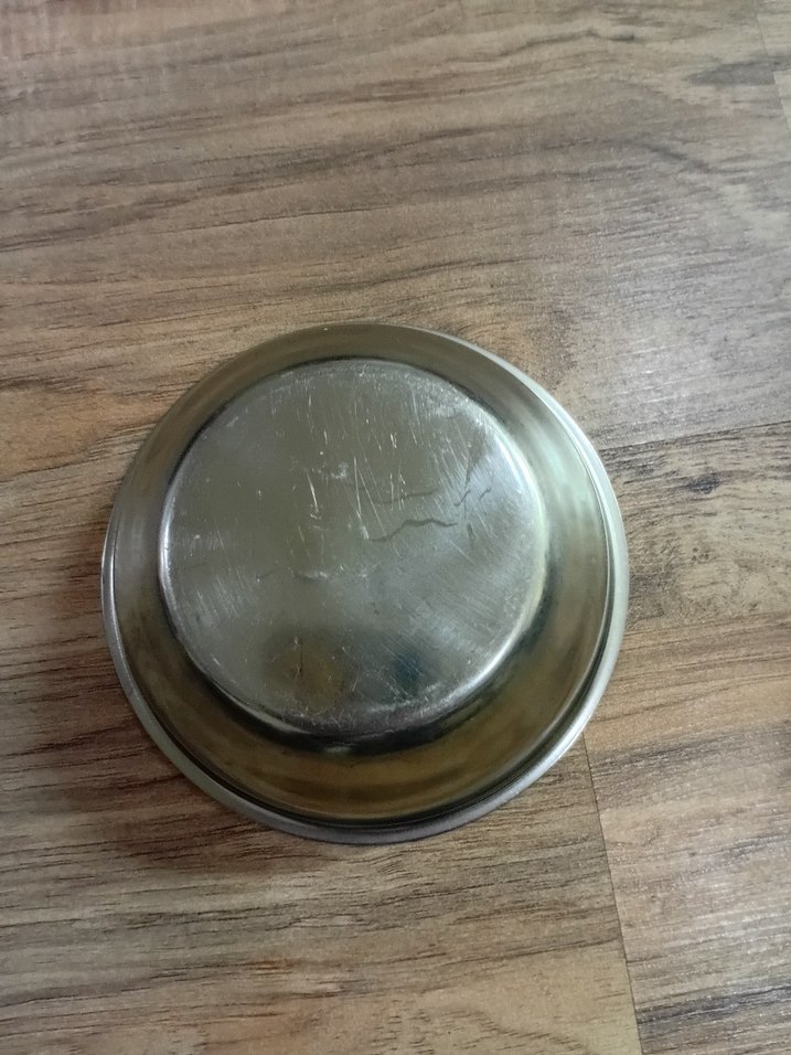 Bej Renkli Parlak Metal Kase - Görsel 3