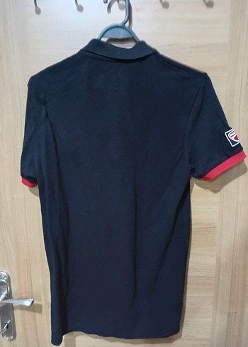 Erkek Siyah Polo Tişört Detaylı - Görsel 5